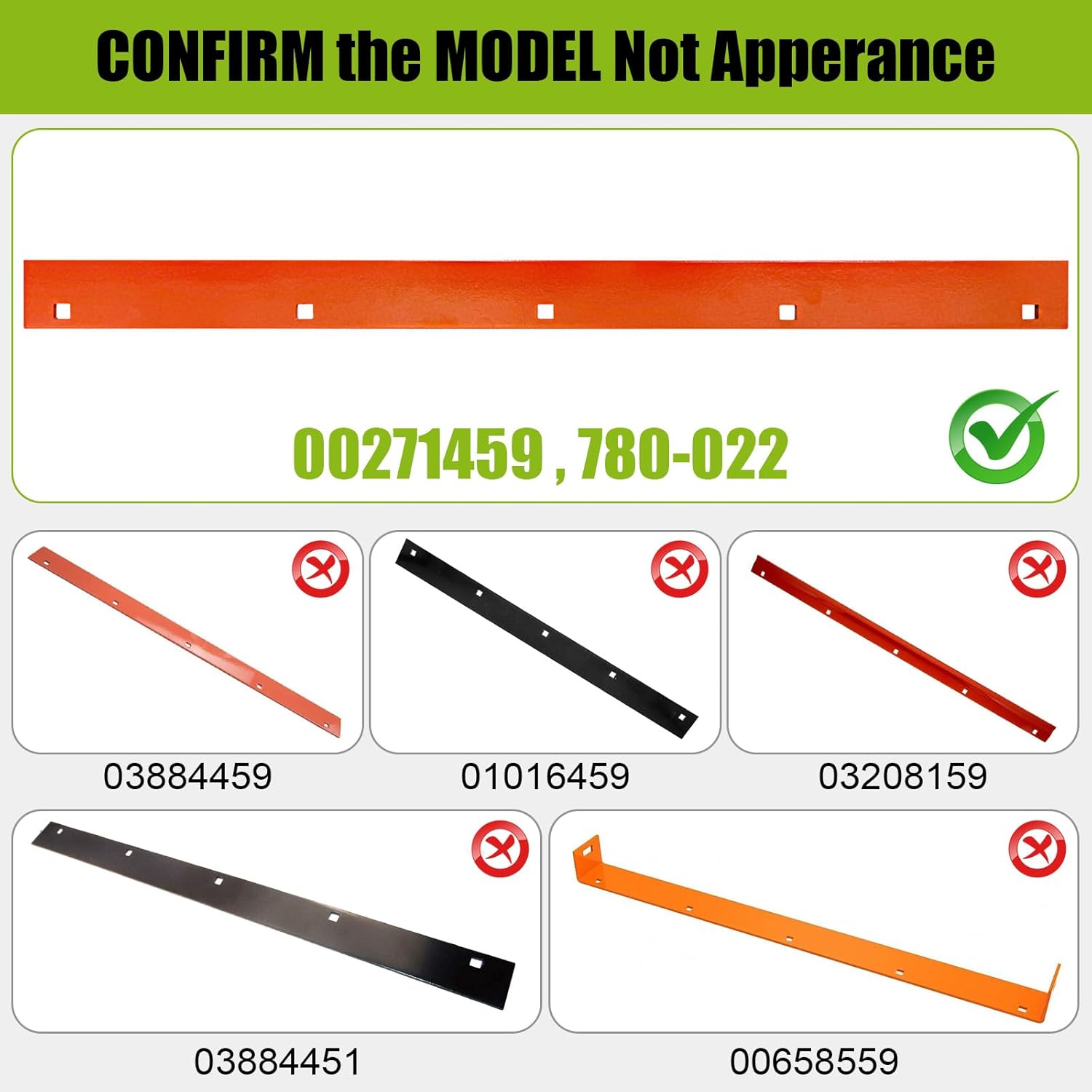 Snow Blowers Scraper Bar Replacement for Ariens 24 Scraper Bar Blade ST624E, ST724E, ST7524E, ST8524E, ST5524E, ST724, ST7524 Part# 00271459, 780-022