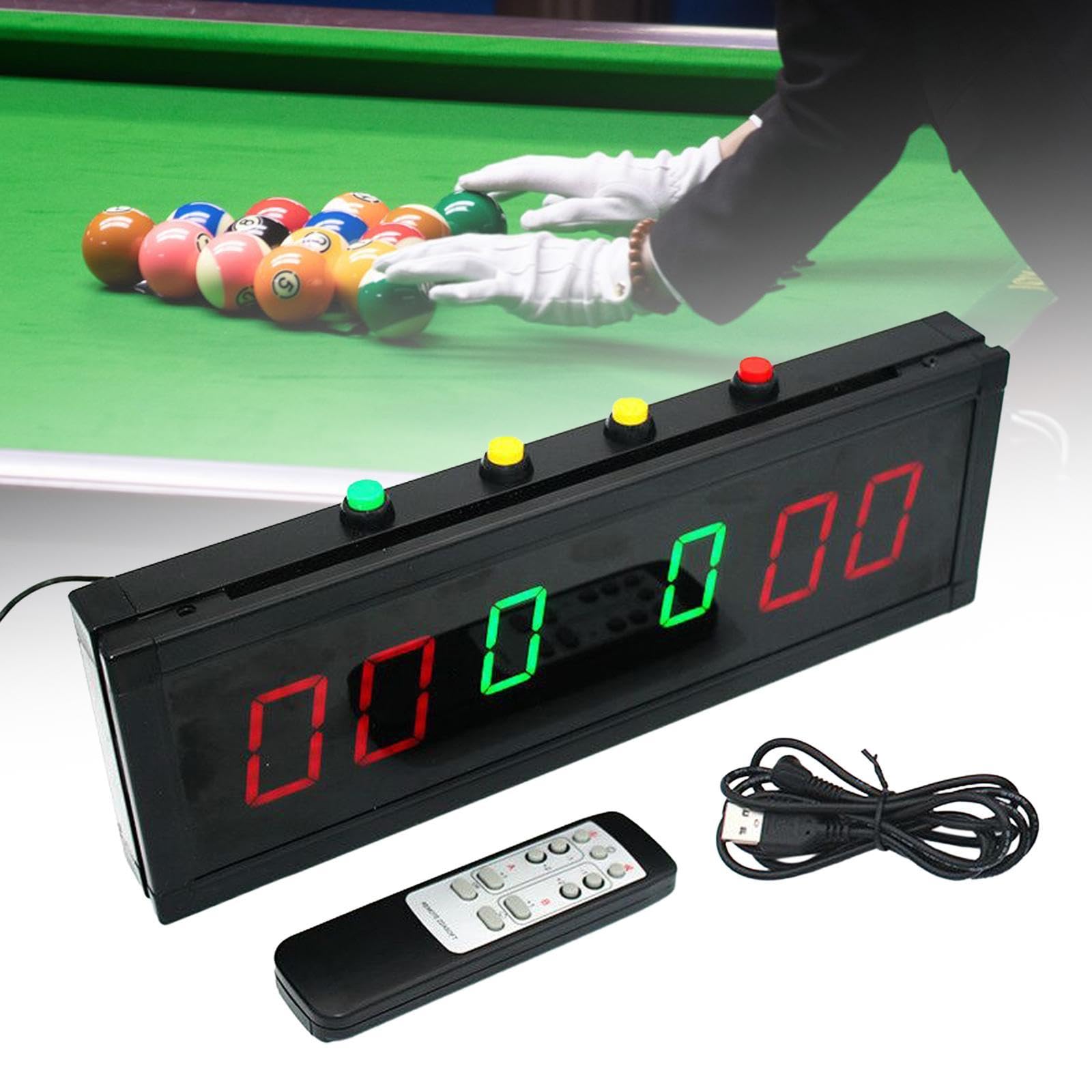 Marcador electrónico de billar para bádminton, fútbol, voleibol