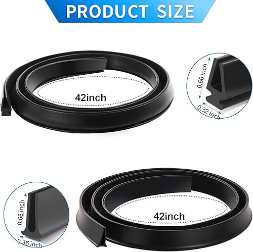 Miniatura 2 de Piezas de repuesto para puerta de tormenta, para Larson y Pella Storm Expansor de puerta, barrido para puertas de vinilo y metal, tira de goma para