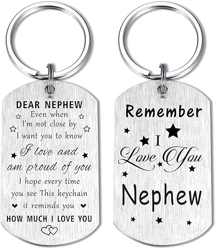 Resdink I Love You Nephew Gifts, Proud Dear Nephew - Father's Day Gifts For Nephew