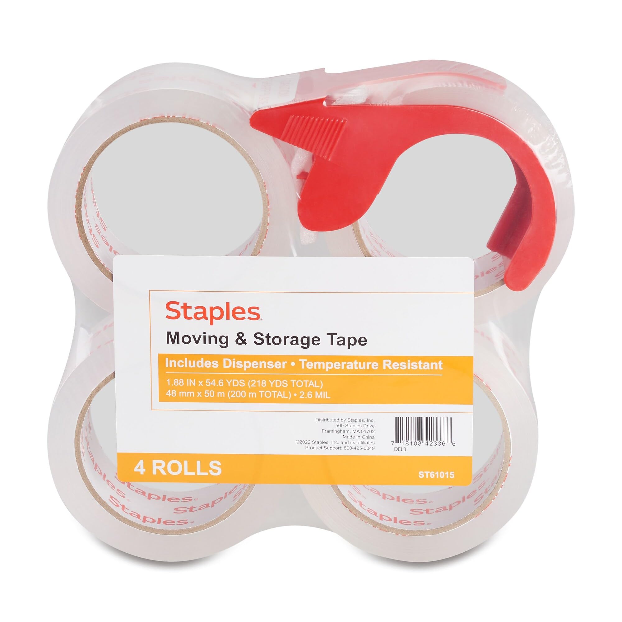 Amazon.com : Staples Moving & Storage Packing Tape with Dispenser