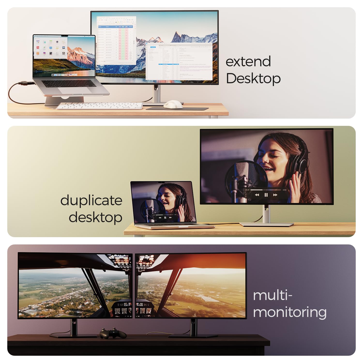 deleyCON Adattatore Convertitore HDMI (Sorgente) a VGA (Display) - 1080p Full HD - (per Monitor/Beamer/Proiettore VGA) - per PC/Computer/Laptop a Monitor/Beamer - Nero