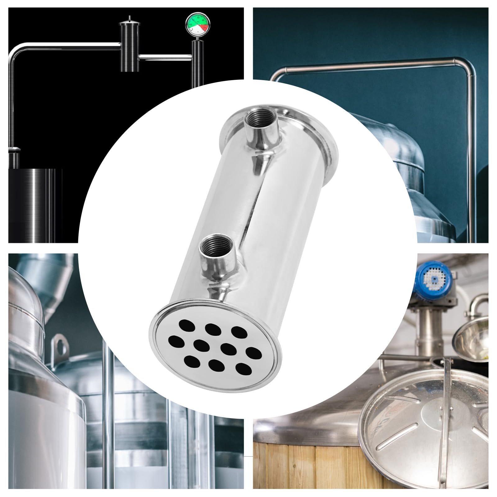 LyeXD 10 Holes Dephlegmator Condenser, 3