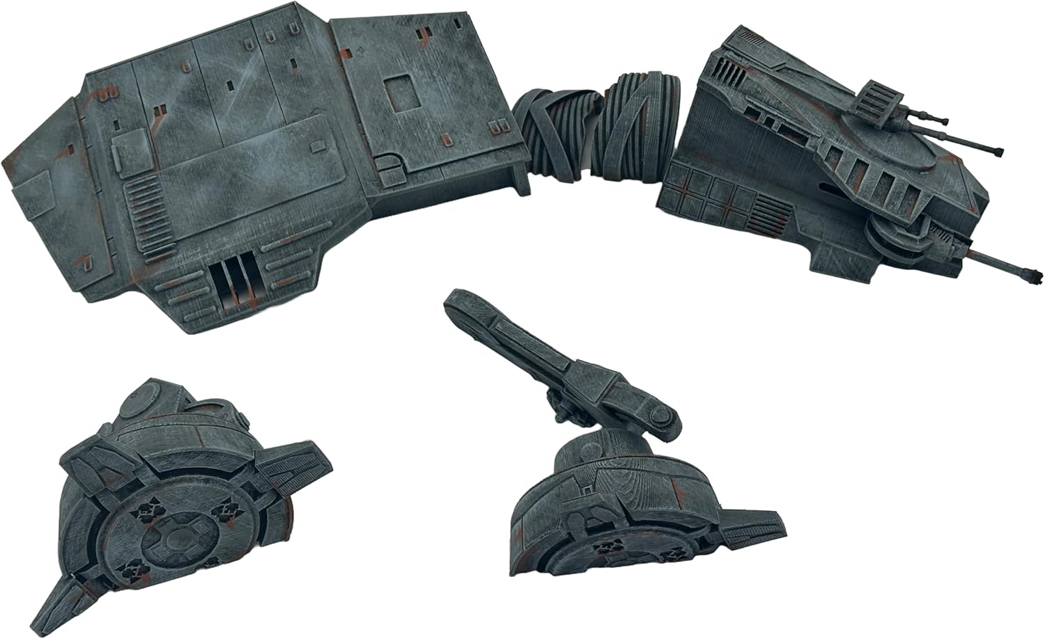 Legion Terrain - Crashed Imperial Walker Set - Miniature Tabletop Wargaming Terrain (Painted)
