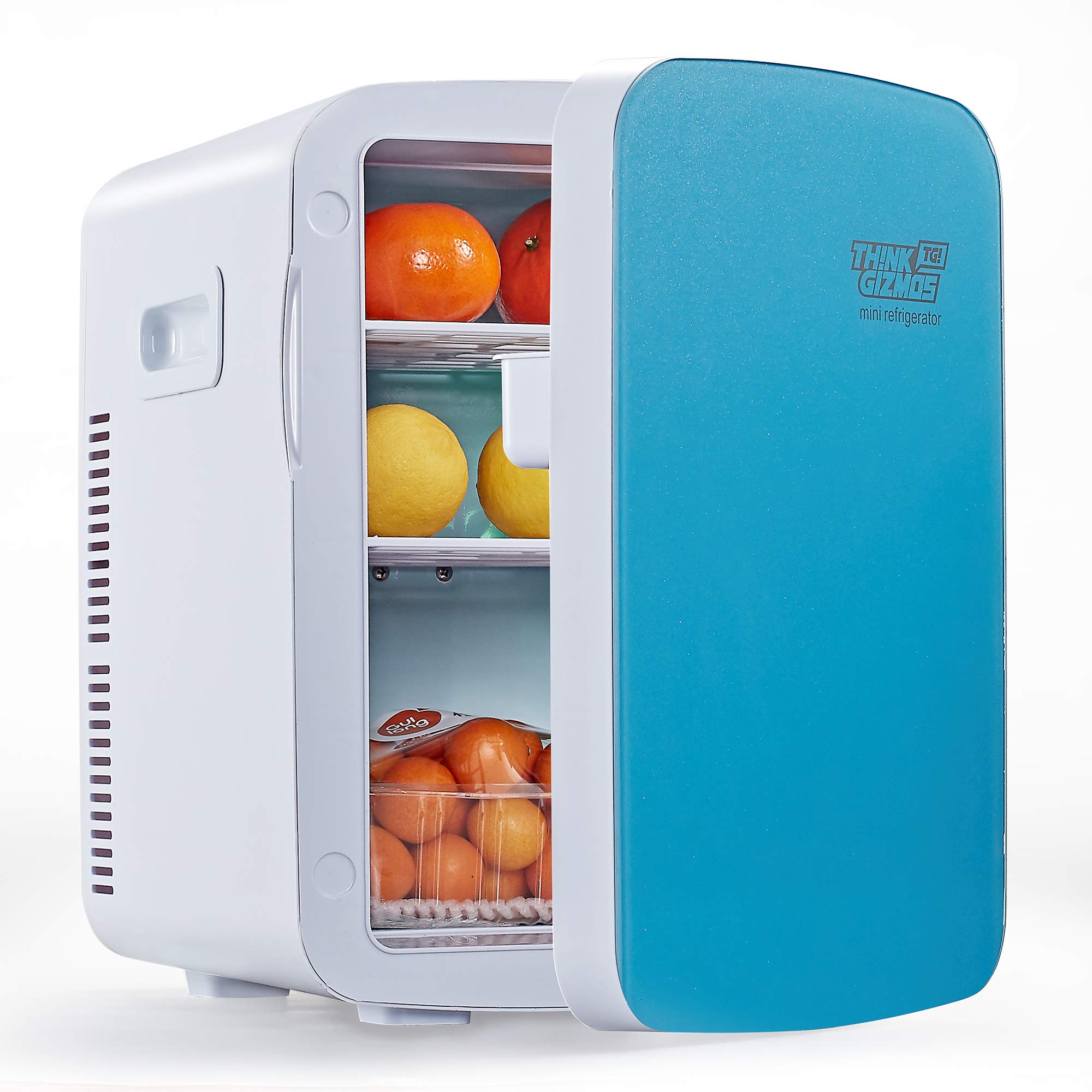 CROWNFUL Mini Fridge, 10 Liter/12 Can Portable Cooler and Warmer Personal Refrigerator for