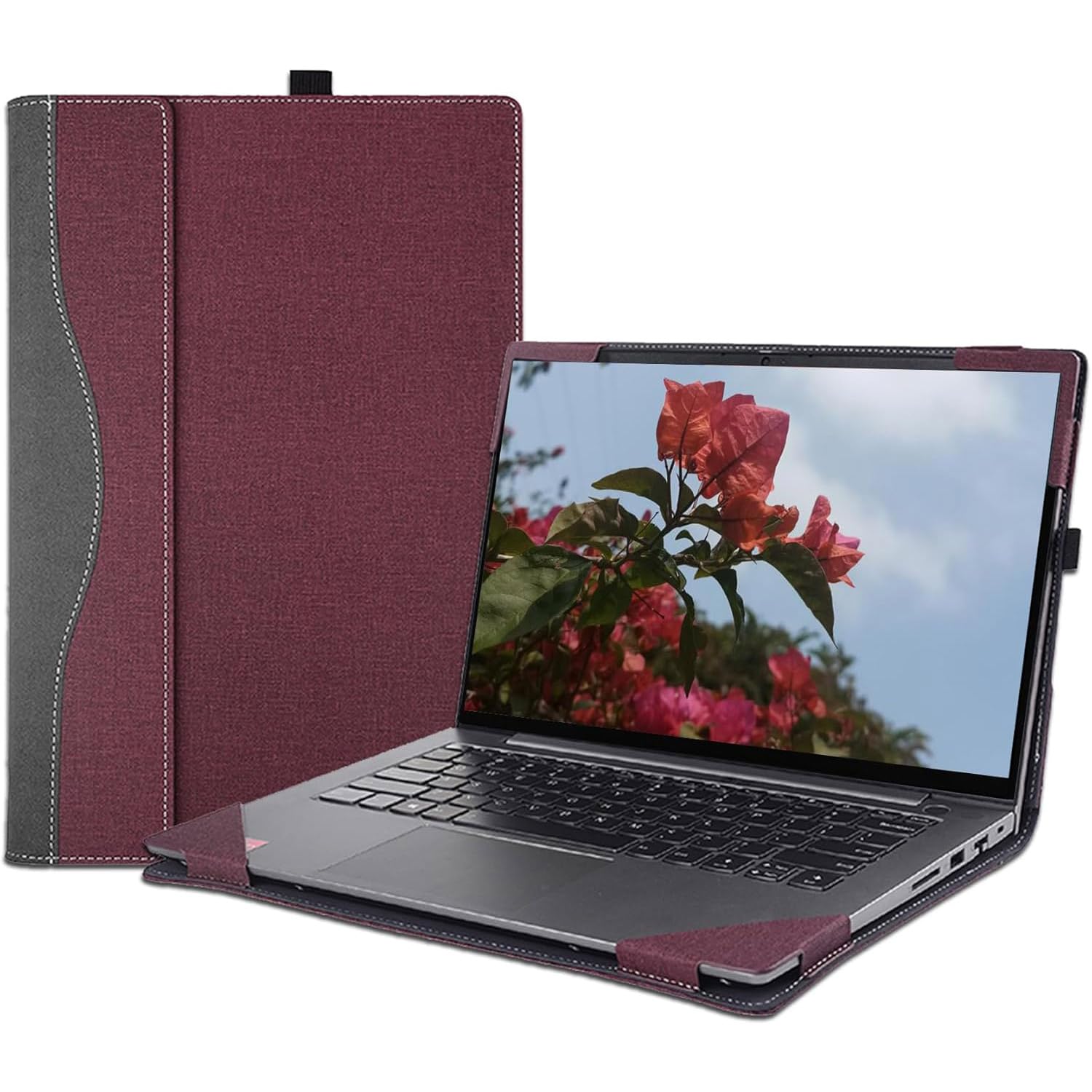 Custodia protettiva per laptop Lenovo ThinkBook 16 G8 IRL e G7 ARP IML QOY e ThinkBook 16 G6 ABP/IRL [non per altri modelli], custodia protettiva in pelle PU per notebook PC da 16 pollici (rosso
