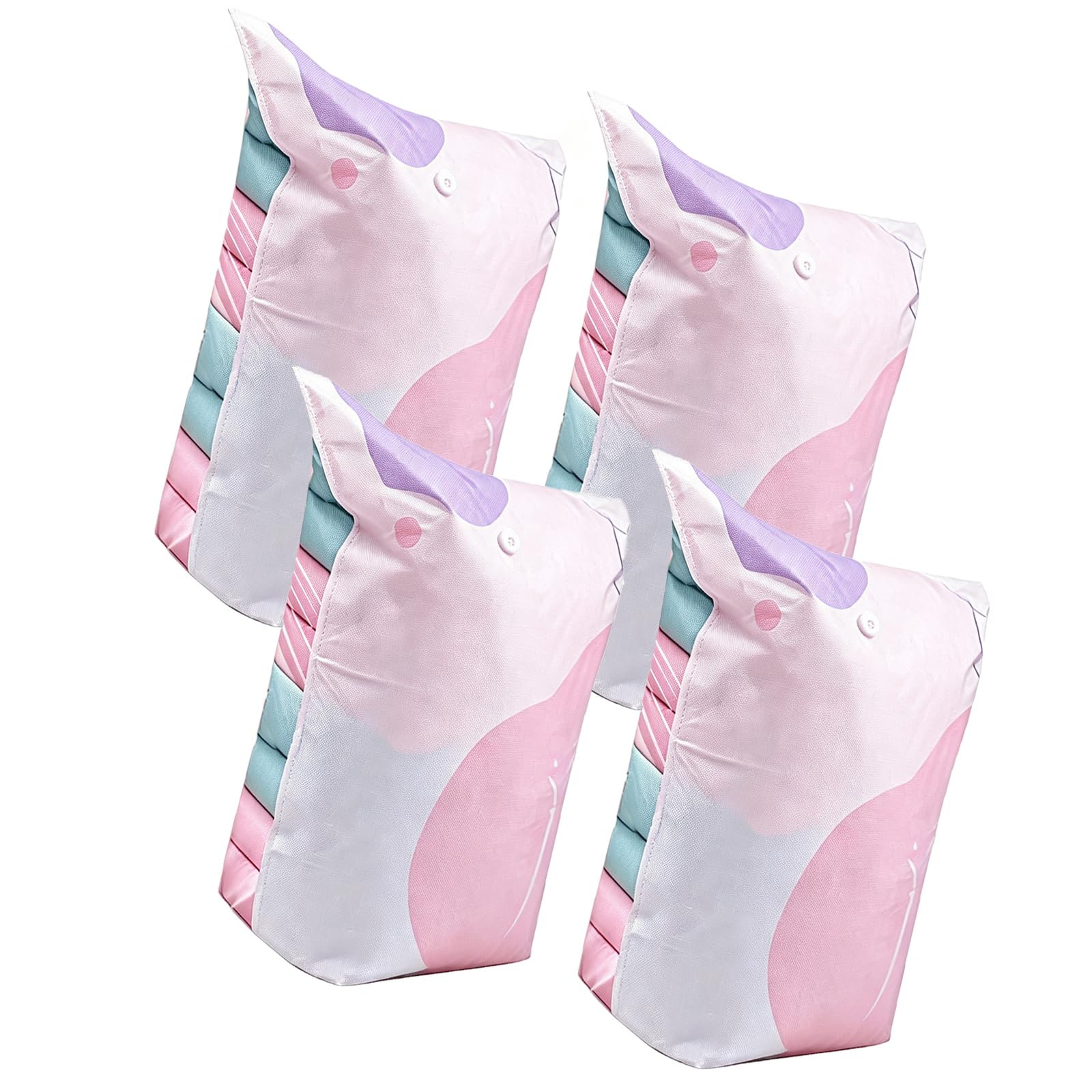 Clothing Vacuum Storage Bags for Seasonal Bedding Upright Compression Organizers for Closet Dorm Moving Travel Vacuum Storage Pack
