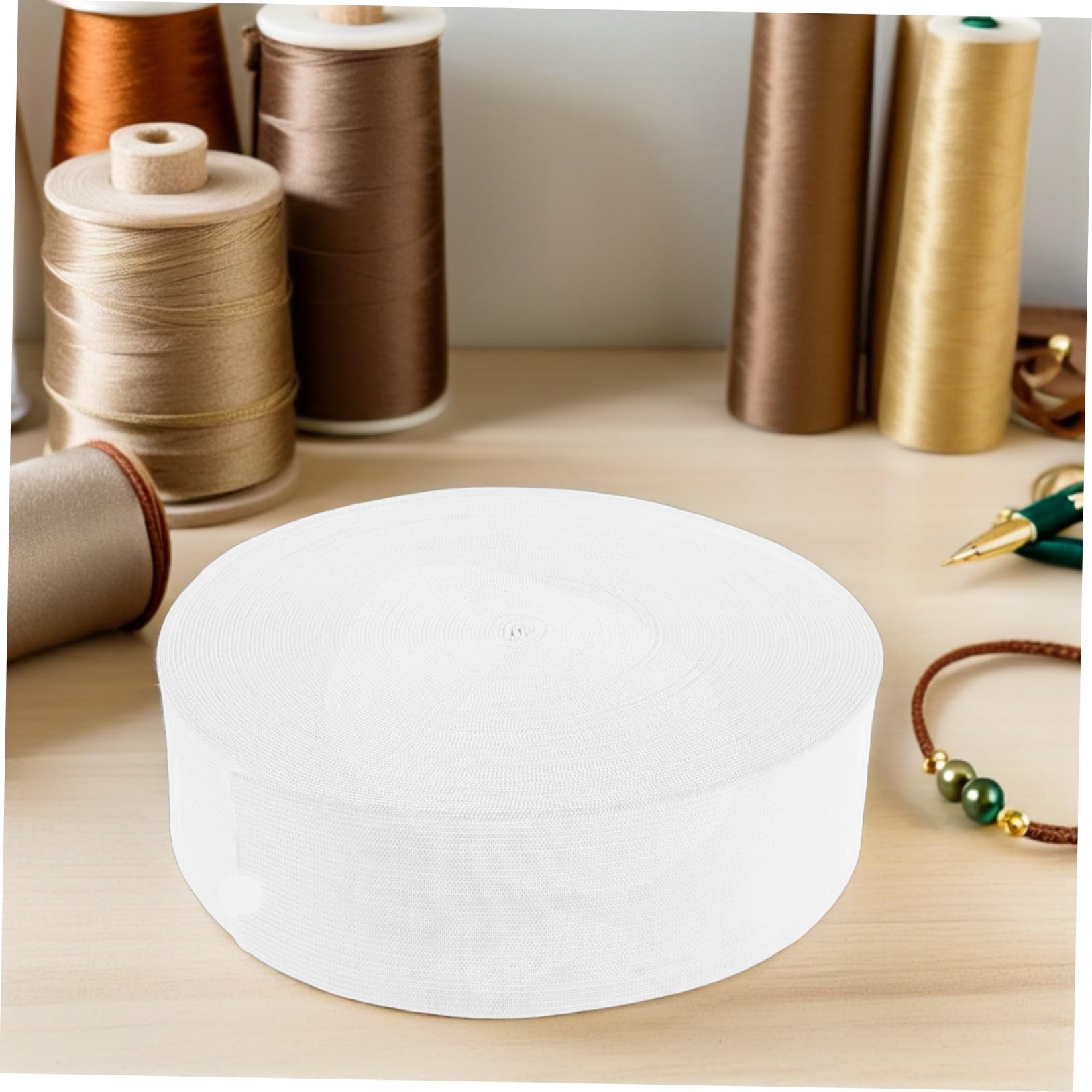 Coser Bandas Elásticas Banda Elástica Ancha para Coser Resistente de Color para Cinturillas Mangas Confección Prendas de Bricolaje