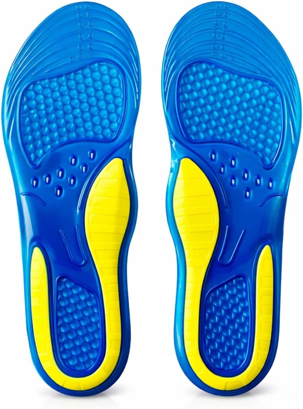 Goofort 3D-Xpain™Women Men Gel Insoles Shock Absorbing Insole Pain Relief Anti Fatigue Everyday Active No-Odour Work Sports Comfort Jelly Shoe Inserts for Boots Hiking Running Standing
