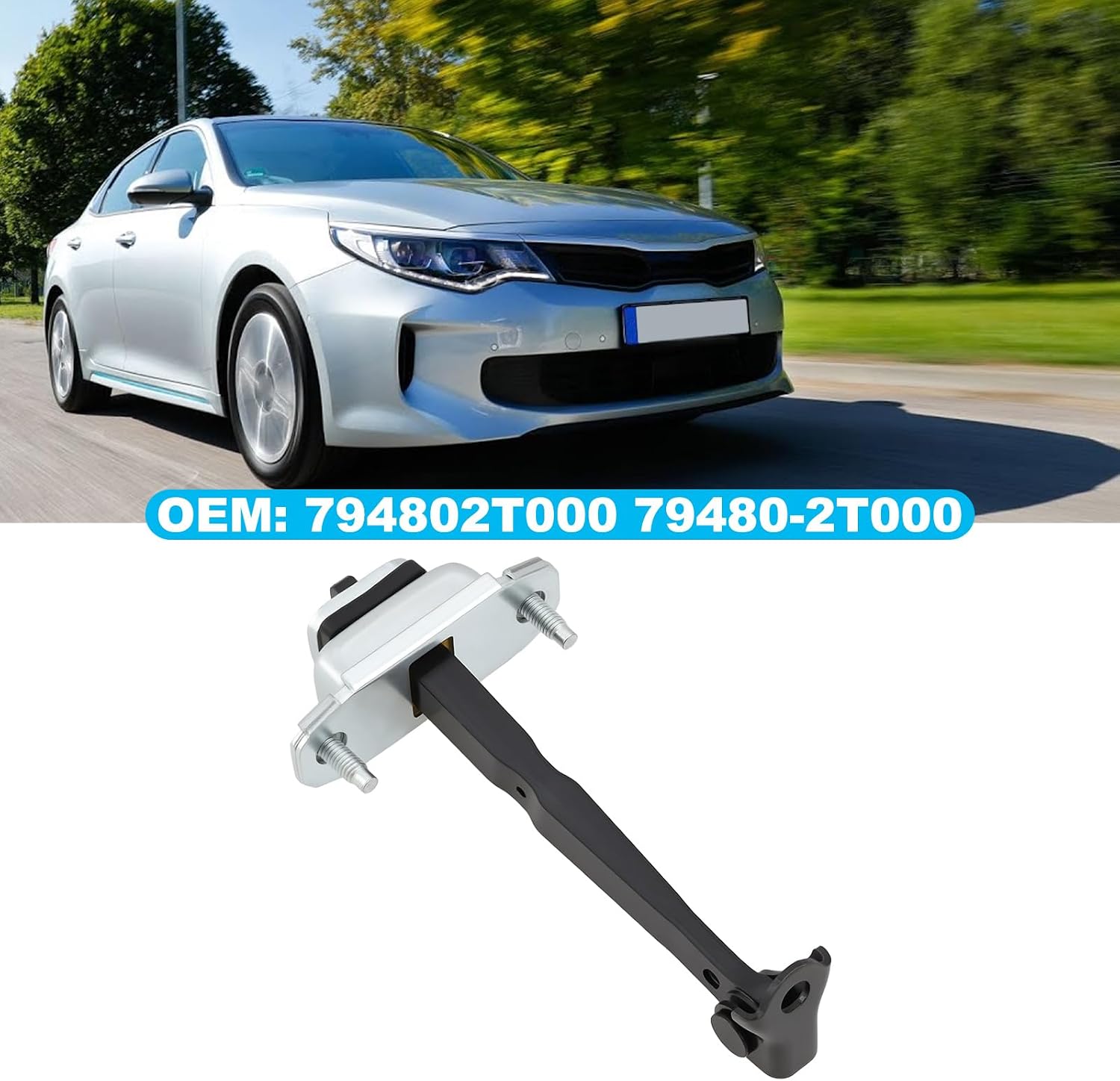 Right Rear Door Hinge Check Strap Stopper 79490-2T000 Compatible with Kia Optima 2011-2016