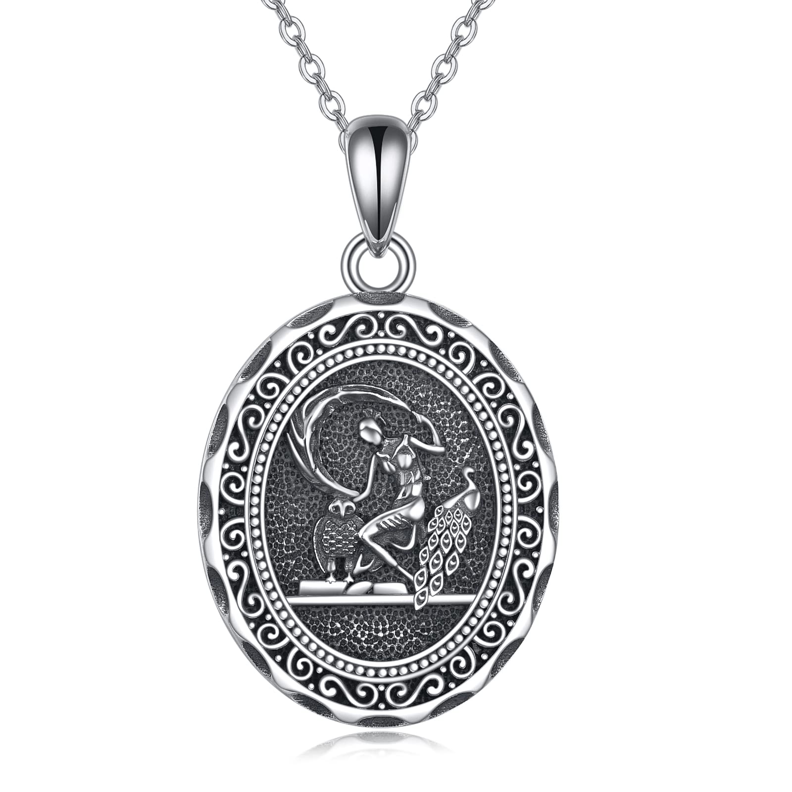 AXELUNA Greek Goddess Necklace Sterling Silver Artemis