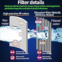 Vista 2 de CoolWAY Dispensador de jarra de agua de 5 galones con filtro, dispensador de agua portátil para camping, al aire libre, hogar y oficina