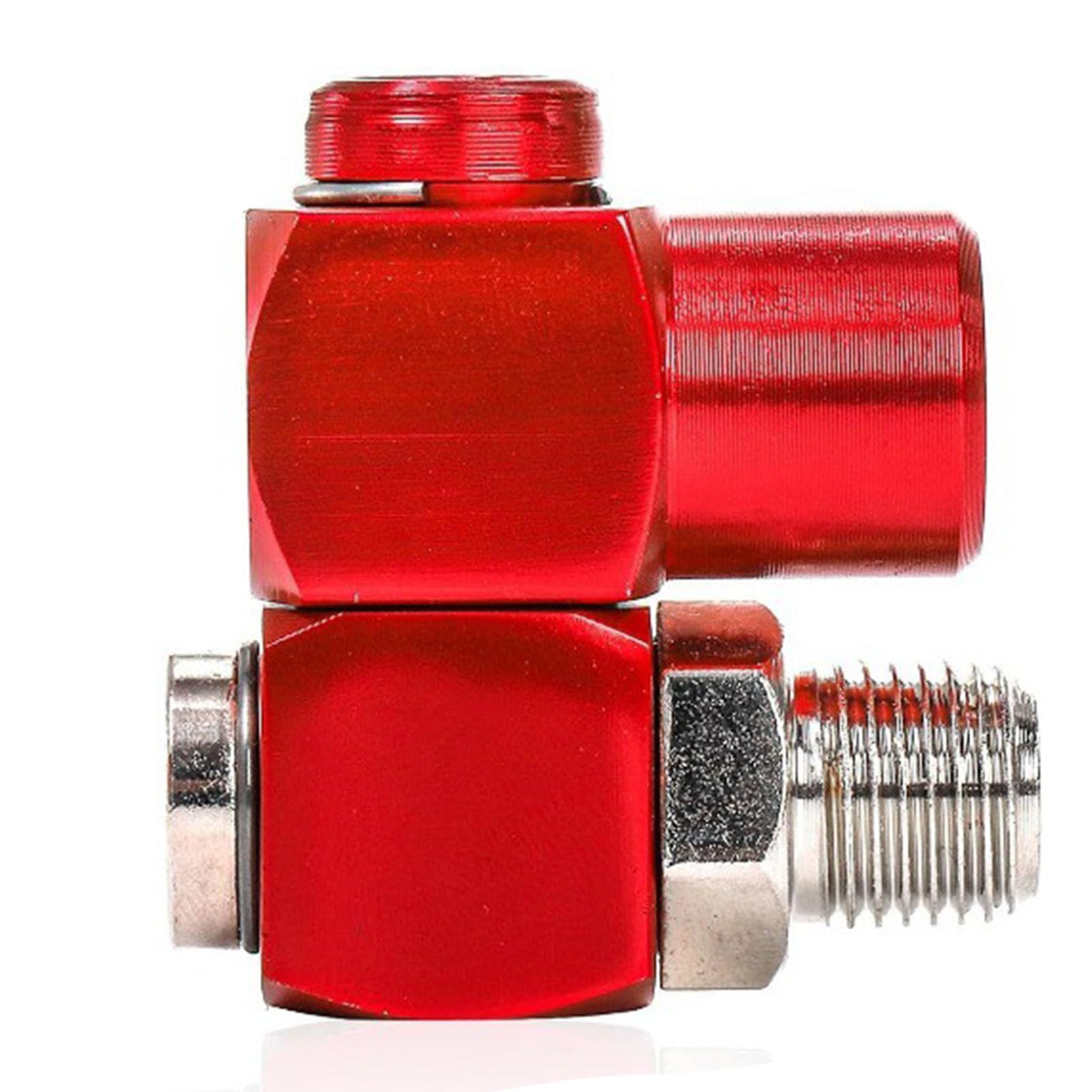 Tosuny 12PCS Raccordi Pneumatici Girevoli 360 Rotanti 1/4 NPT Aria