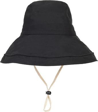 Womens Breathable-Cotton-Linen UV-Protection-Sun-Hat Wide-Brim Beach-Bucket-Hat for Garding Fishing Hiking