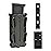 IDOGEAR Mag Pouch Pistol Magazine Pouches 9mm Softshell Adjustable Universal Mag Carrier .40 S&W .45 ACP with Belt&MOLLE Clips (Ranger Green)