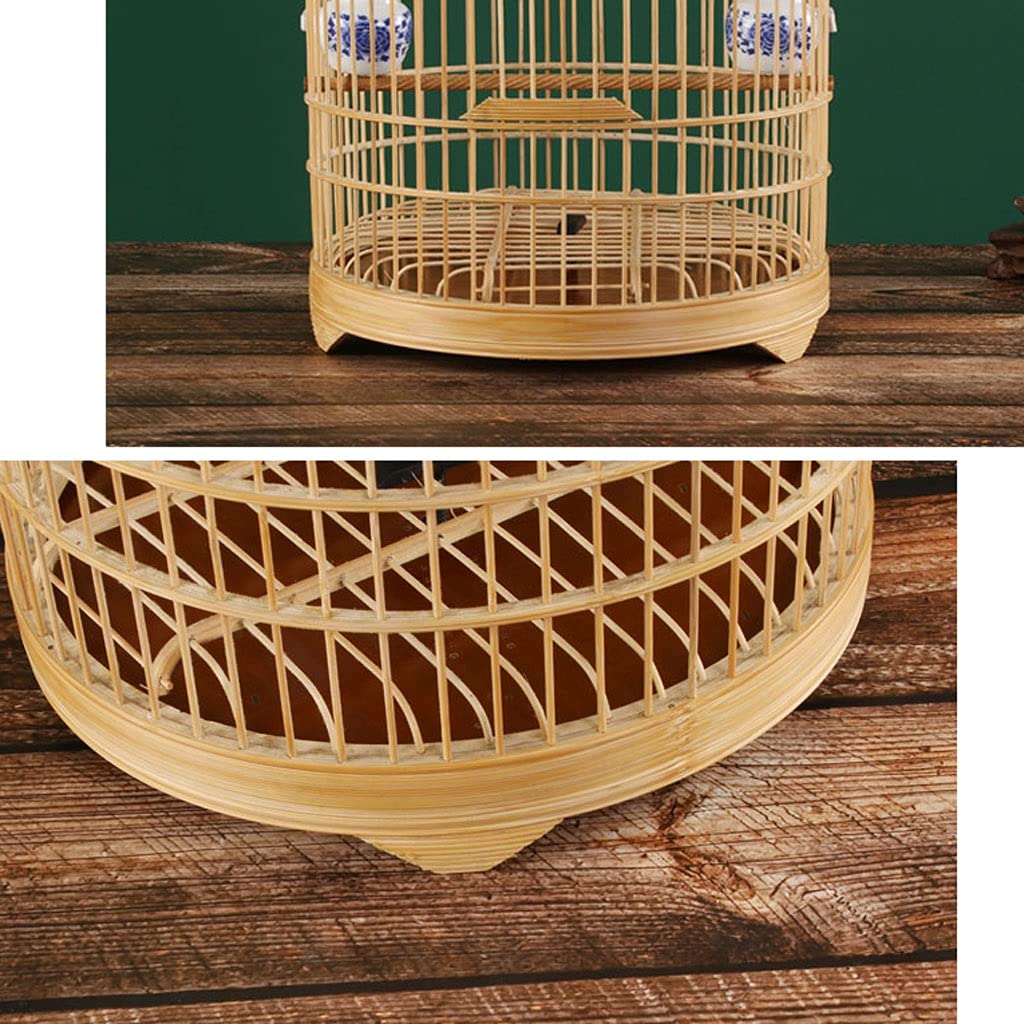 SUNESA Gabbia Bird Gabbia for Uccelli Fatti a Mano Rotondo Piccolo Gabbia for Uccelli Piccolo Pesce Gabbia for Uccelli, Adatto for Piccoli Uccelli e pappagalli Amano Uccelli fringuelli Bird Cage