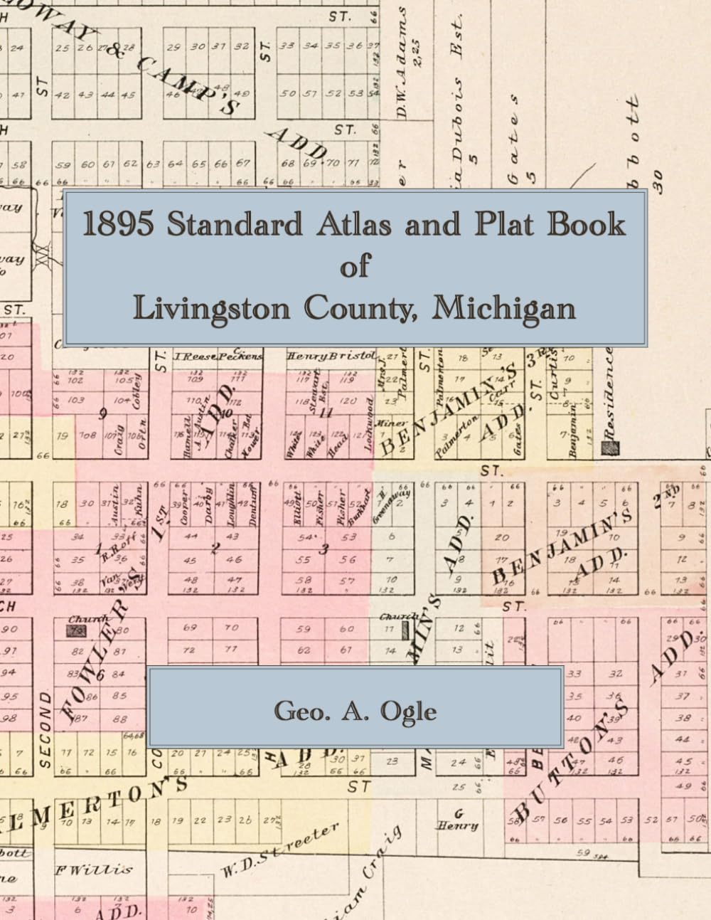 1895 Standard Atlas and Plat Book of Livingston County, Michigan