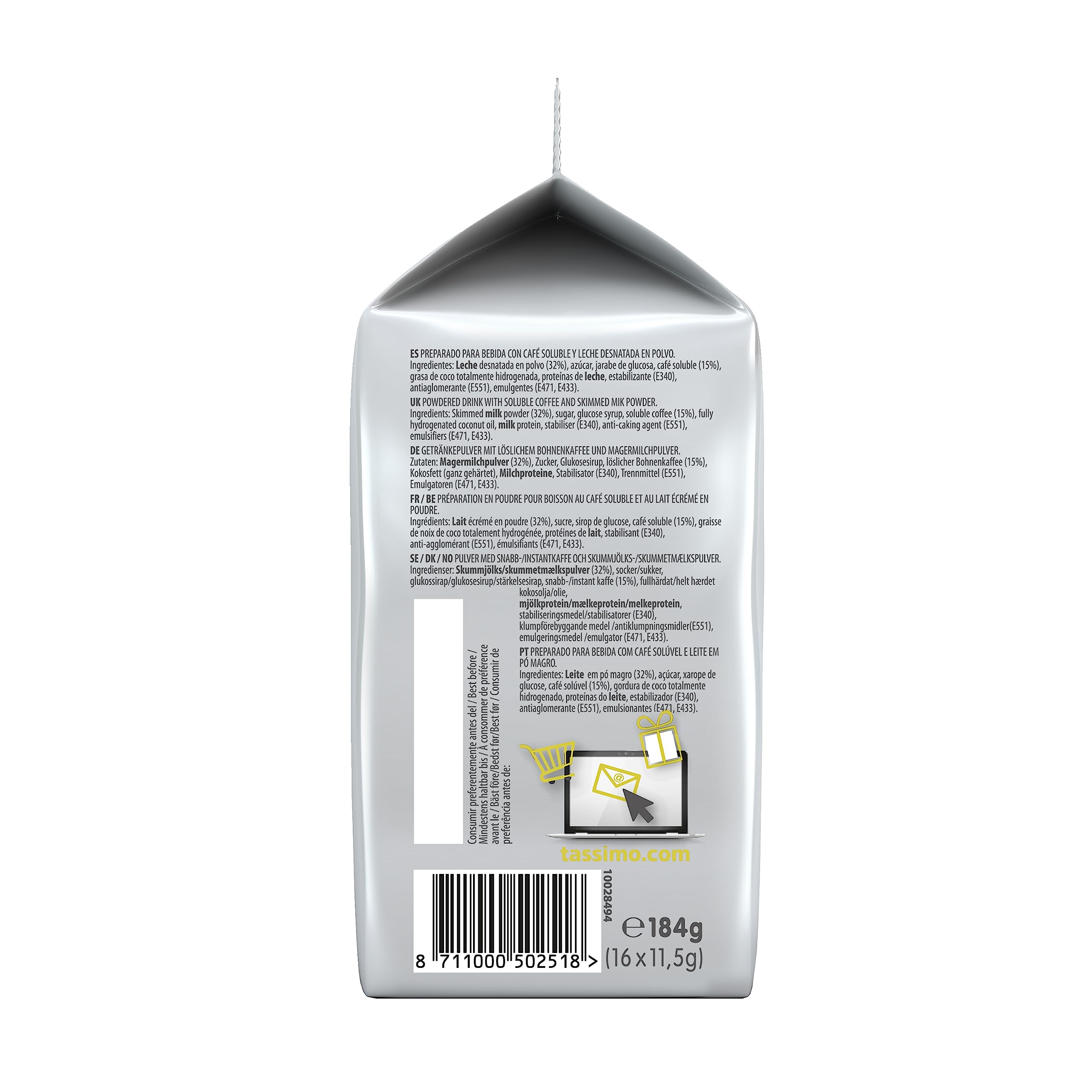 Tassimo - 80 Capsule compatibili per macchine da caffè Tassimo Bosch Marcilla