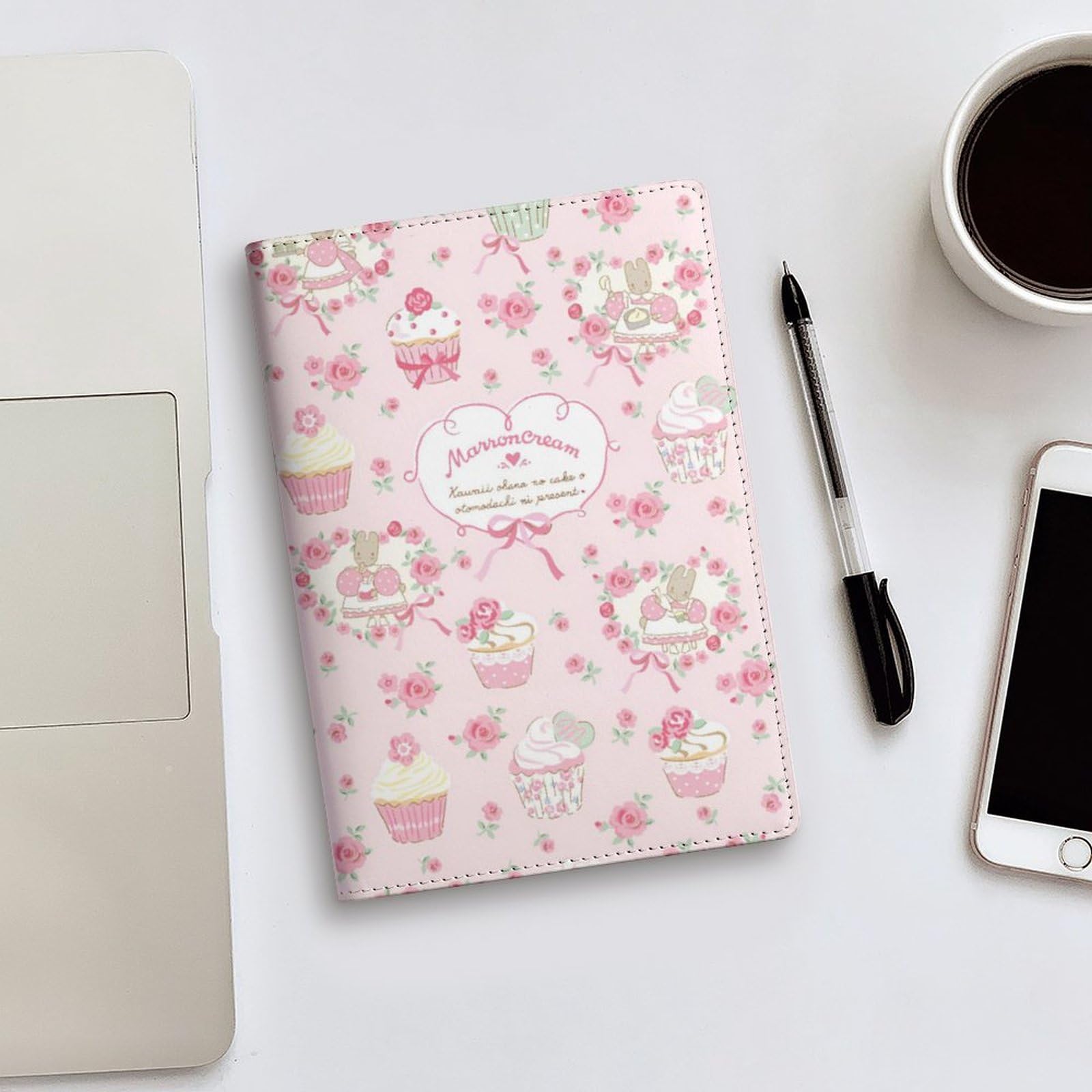Amazon | マロンクリーム ノートカバー 20.7×14.2×1cmサイズ PU 手帳