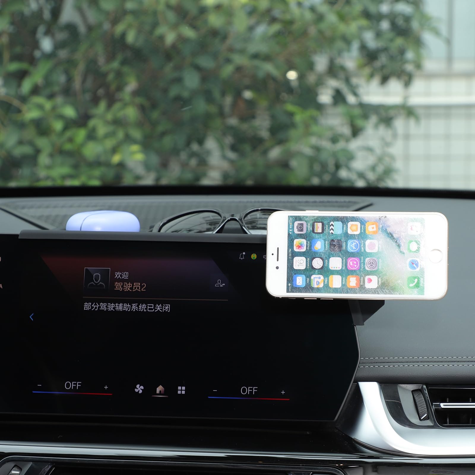 Supporto per cellulare auto compatibile con X1 (dal 2023) – Nuovo supporto magnetico per cellulare, montaggio accanto allo schermo del veicolo per tutti i telefoni cellulari, girevole a 360