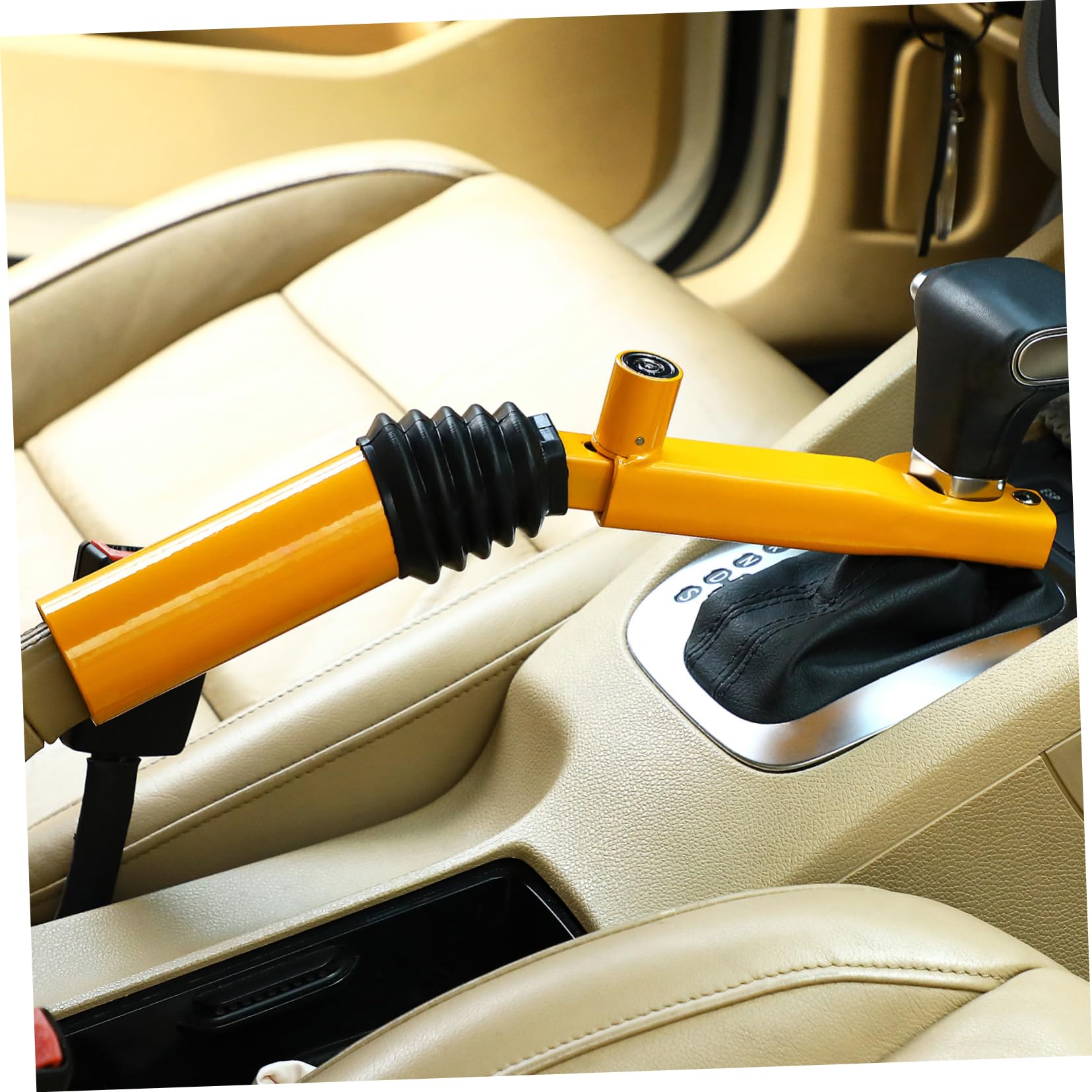 Verrou Levier De Vitesse Réglable Acier - Anti-Vol Voiture, Installation Sans Outils