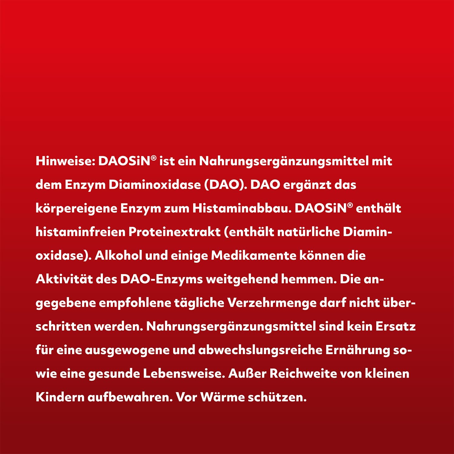 DAOSiN Tabletten bei Histaminunverträglichkeit zur Ergänzung des körpereigenen DAO-Enzyms zum Histaminabbau aus der Nahrung, Original - 1 x 120 Tabletten