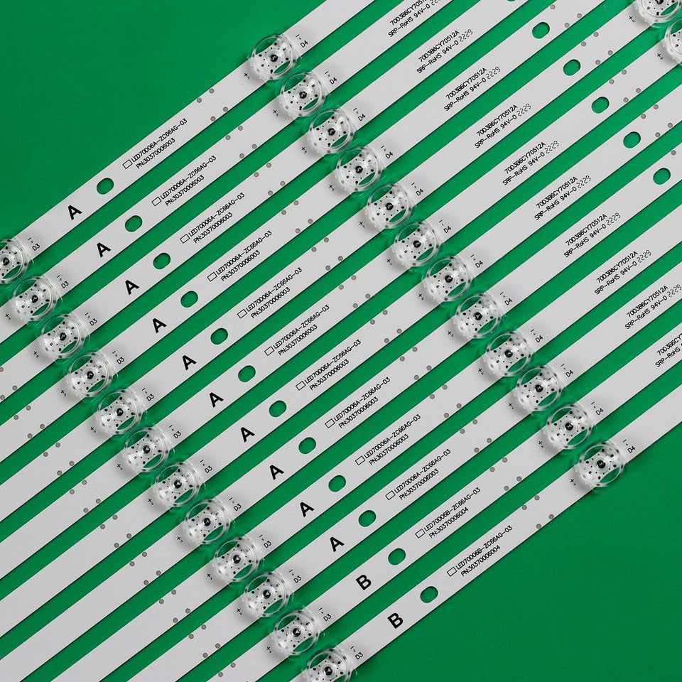 12pcs LED Backlight Strips For ONN 100012588 100068378 30370006005 30370006006
