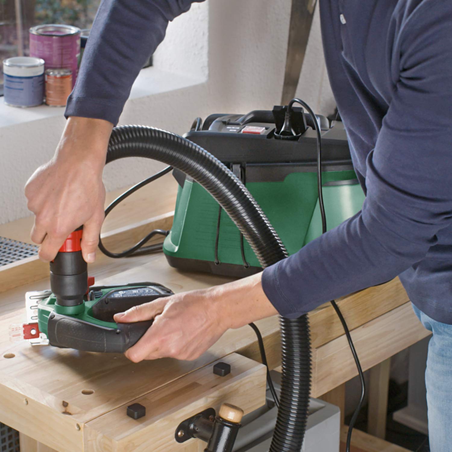 Bosch EasyVac 3 Aspiratore Compatto, 700 Watt, Verde