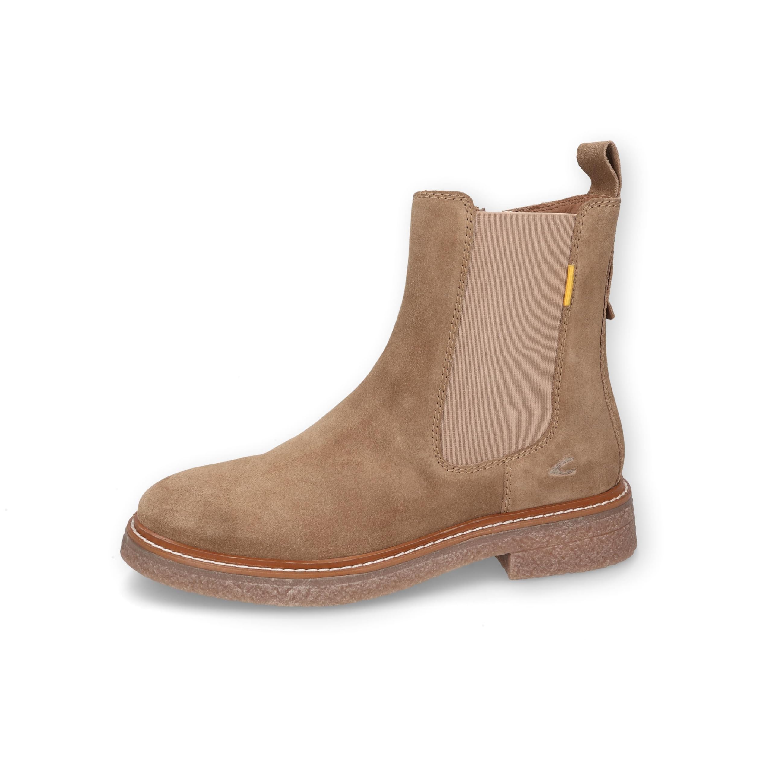 camel active Damen Chelsea Boot aus Veloursleder