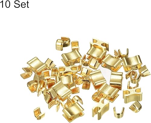 Miniatura 3 de uxcell 10 juegos de retenedores deslizantes con cremallera, 3 topes superiores y topes inferiores para bolsos, abrigos, chaquetas, cremalleras de