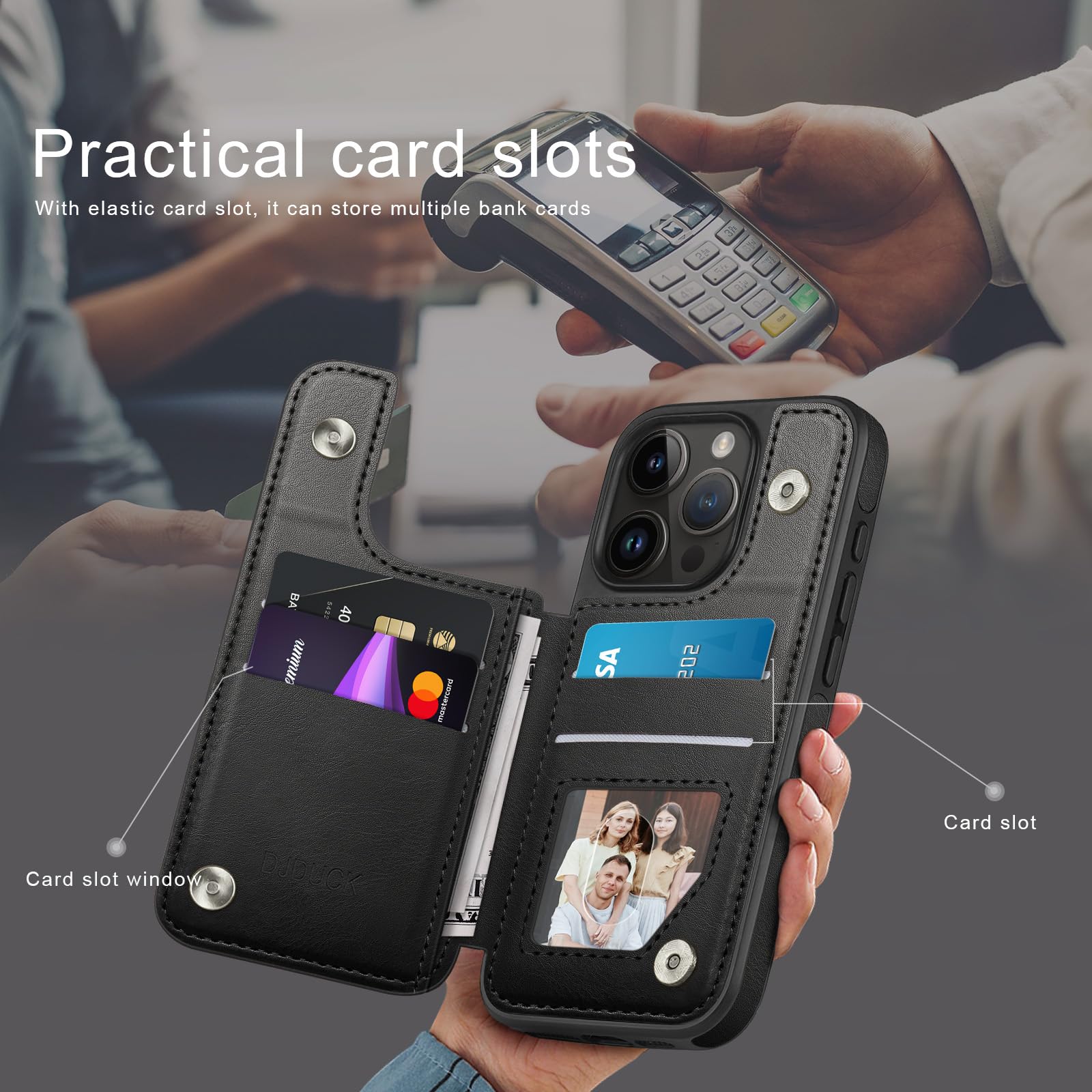 Amazon.com: Designed for iPhone 15 Pro Max Case Wallet, Card