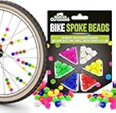 36 Pcs Colorful Bike Spoke Beads | Kids Bicycle Wheel Decorations | Easy Clip-on Plastic Spokey Dokeys for Boys & Girls (Multicolor)