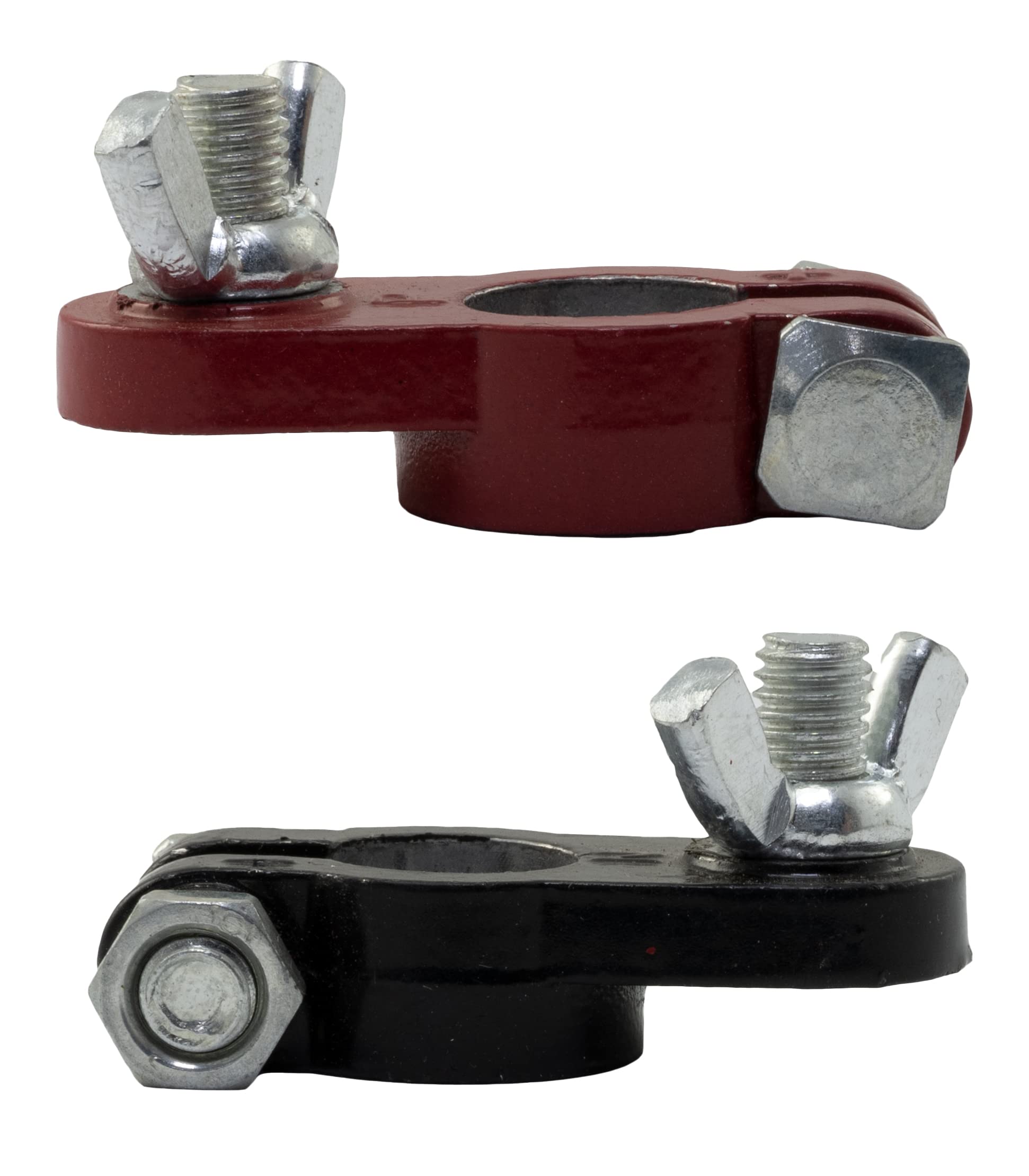 Lot De 2 Bornes De Connexion Batterie 12V Positif Négatif - Terminal Adaptateur Câble Voiture AERZETIX