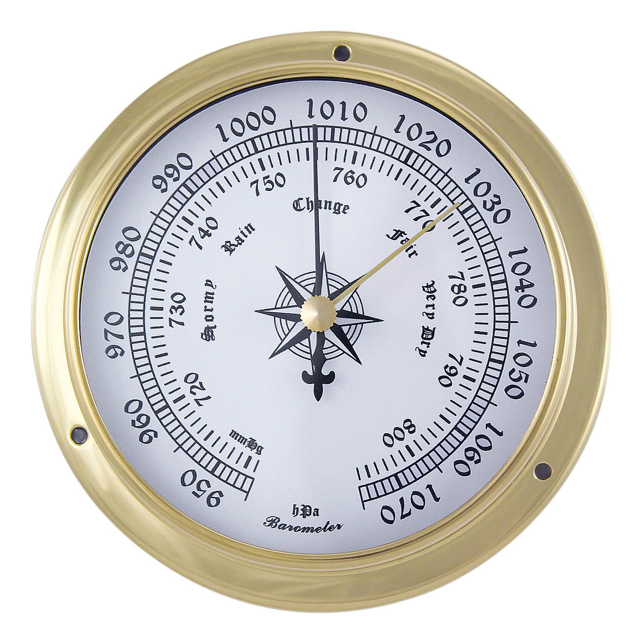 Barometer Nautik Messing Ø=12cm