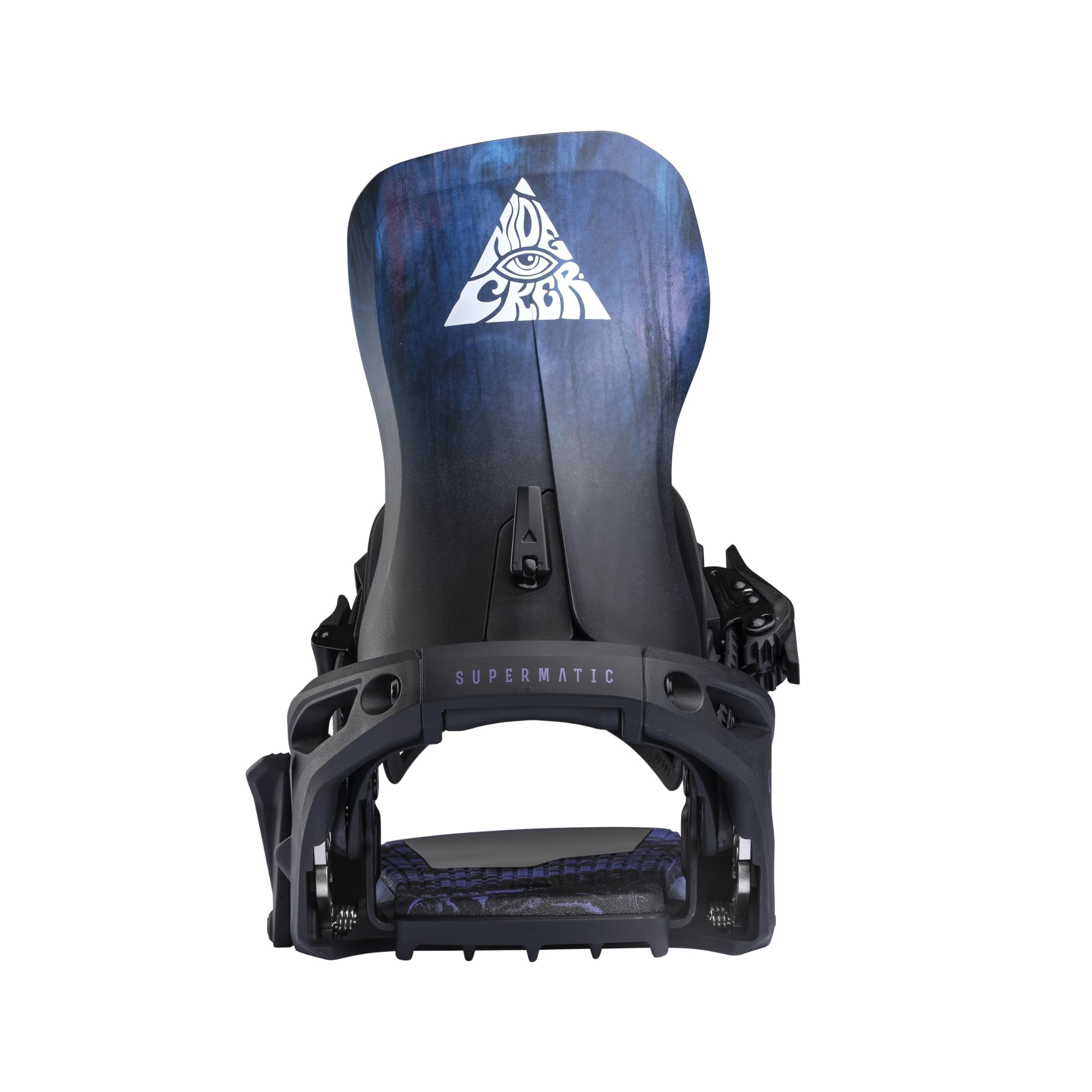 Nidecker LT Supermatic Fijaciones de Snowboard - Fijación automática de Doble Entrada con Pedal de talón y Ajuste Universal