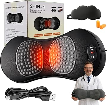 2026 New Theraback 3 in 1 Back Therapy, Prevalnt Theraback 3-in-1 Back Massager, 135° Electric Sciatica Massager with Traction Lifting, Vibration&Heat,Portable&Plug-in for Neck,Shoulder,Back (Black)