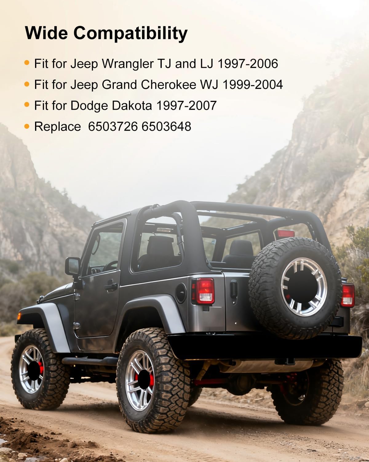 Rear Sway Bar Bolts Fit for Jeep Wrangler TJ LJ Dodge Dakota 1997-2006 Jeep Grand Cherokee WJ 1999-2004 Replace 6503726 6503648, 4 Pcs