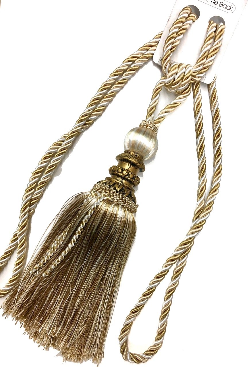 SALLY TEXTILES INC8303 Tassel Tieback with Resin, Burgundy