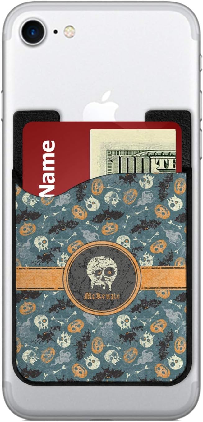 Personalized Vintage/Grunge Halloween 2-in-1 Cell Phone Credit Card Holder & Screen Cleaner