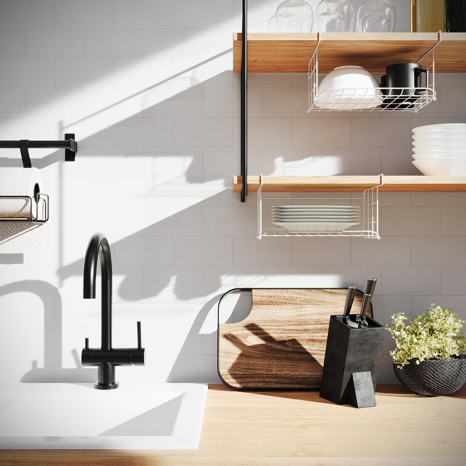 2 Cestini Appendibili Per Scaffali - Organizzatore Cucina O Armadio - Foto 12