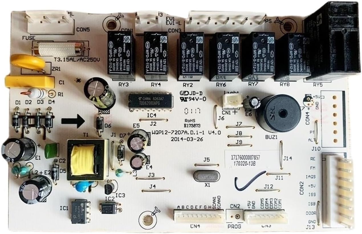 WQP12-7207A.D.1-1 PCB Programmed Motherboard Control Module For Dishwasher