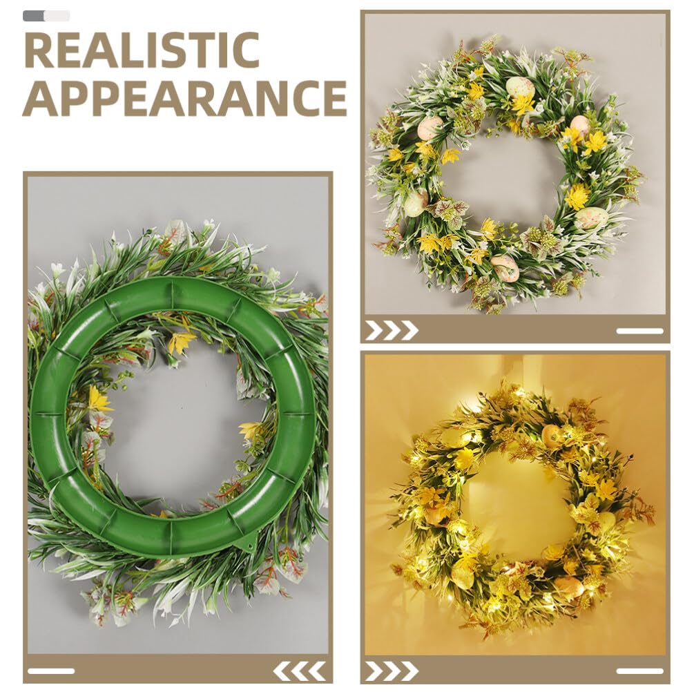 NUOBESTY Couronne De Pâques Suspendue Décoration De Porte Entrée Fleurs Artificielles pour Intérieur Et Extérieur Accessoire De Fête Unique pour Créer Une Ambiance Joyeuse