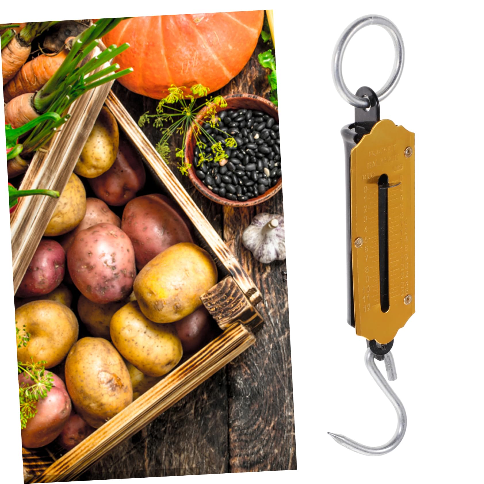 6piezas Báscula De Portátil Gancho Para Pesaje De Equipaje y Verduras Mecánica Para y Actividades
