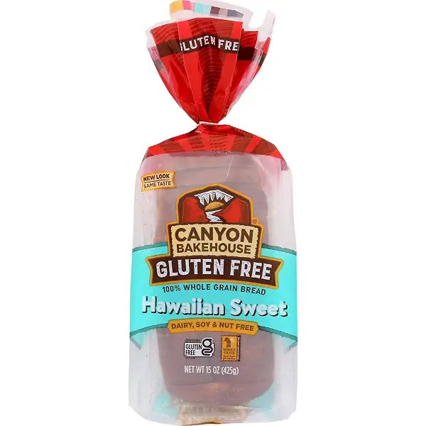 Canyon Bakehouse Hawaiian Sweet Gluten Free Bread, Whole Grain Sandwich Bread, Fresh, 15 oz Loaf 1