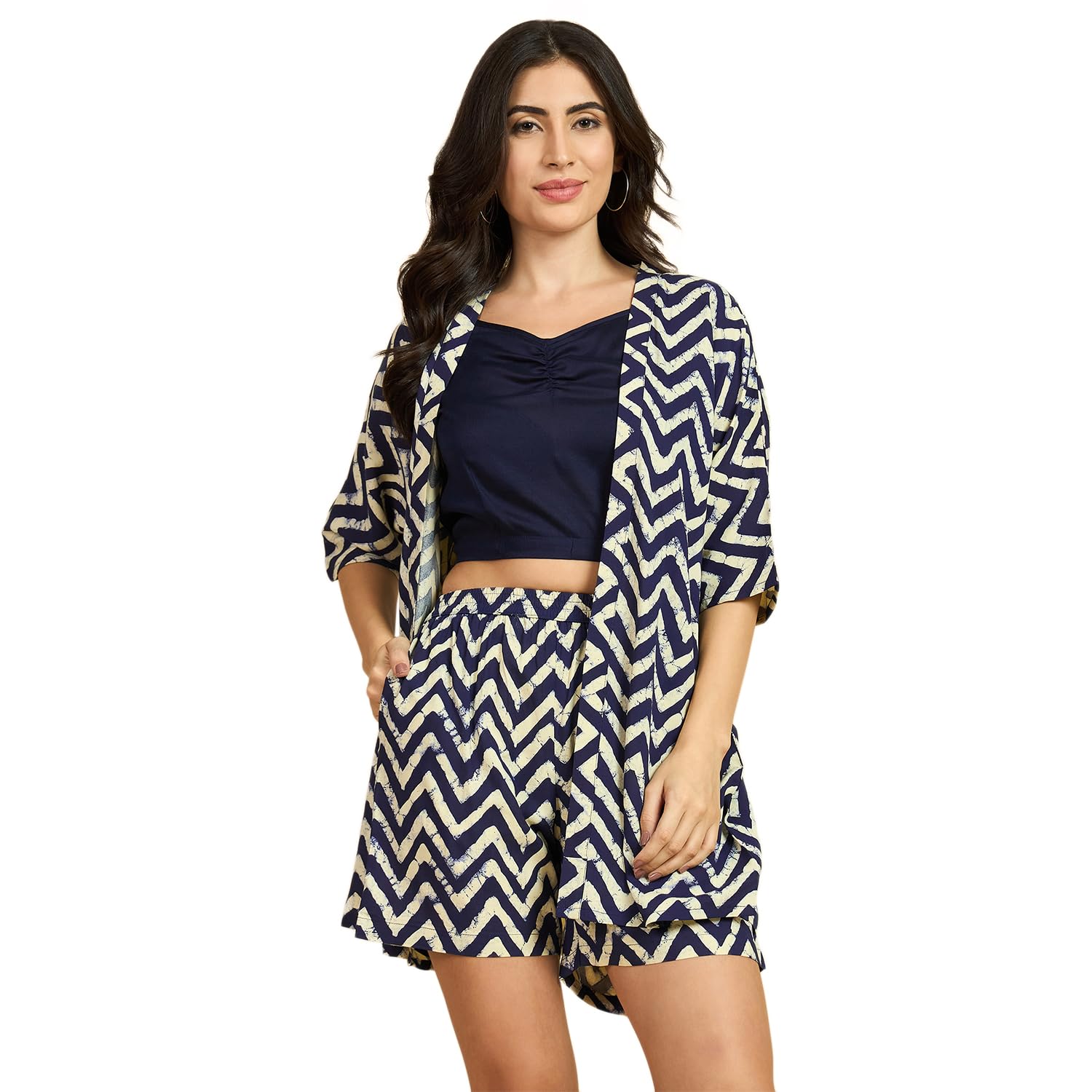 azira Abstract Printed Co-Ords Set For women-picture-27