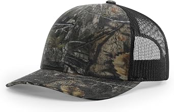 Richardson 112 Trucker Hat Snapback Cap Adjustable Baseball Hat Blank Hat Bulk Hats - Country DNA/Black