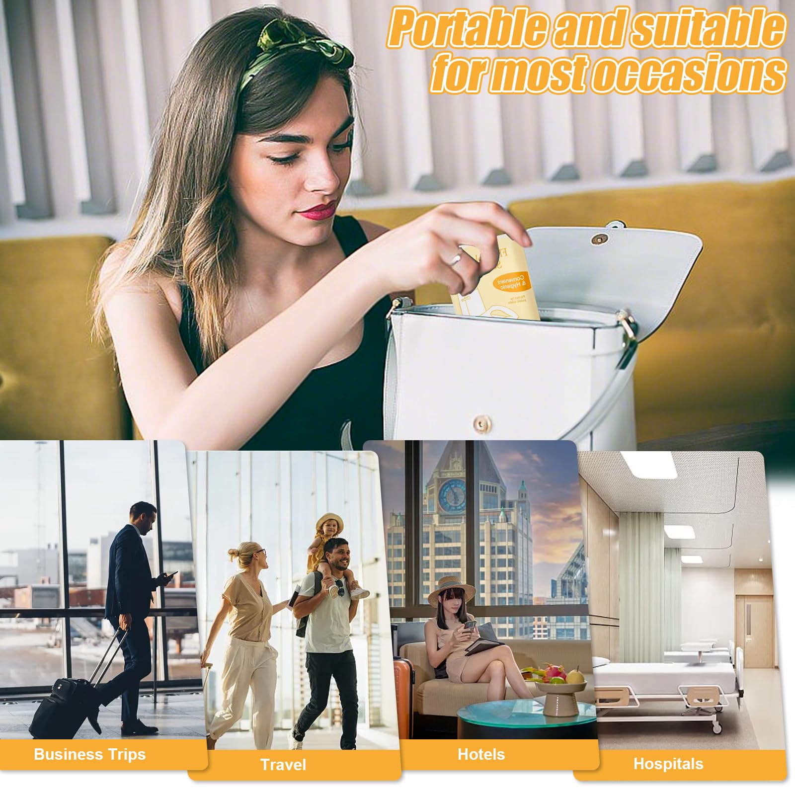 Copriwater Biodegradabili 100 Pezzi Coprisedile WC Portatile Antibatterico Universale per Viaggi Hotel