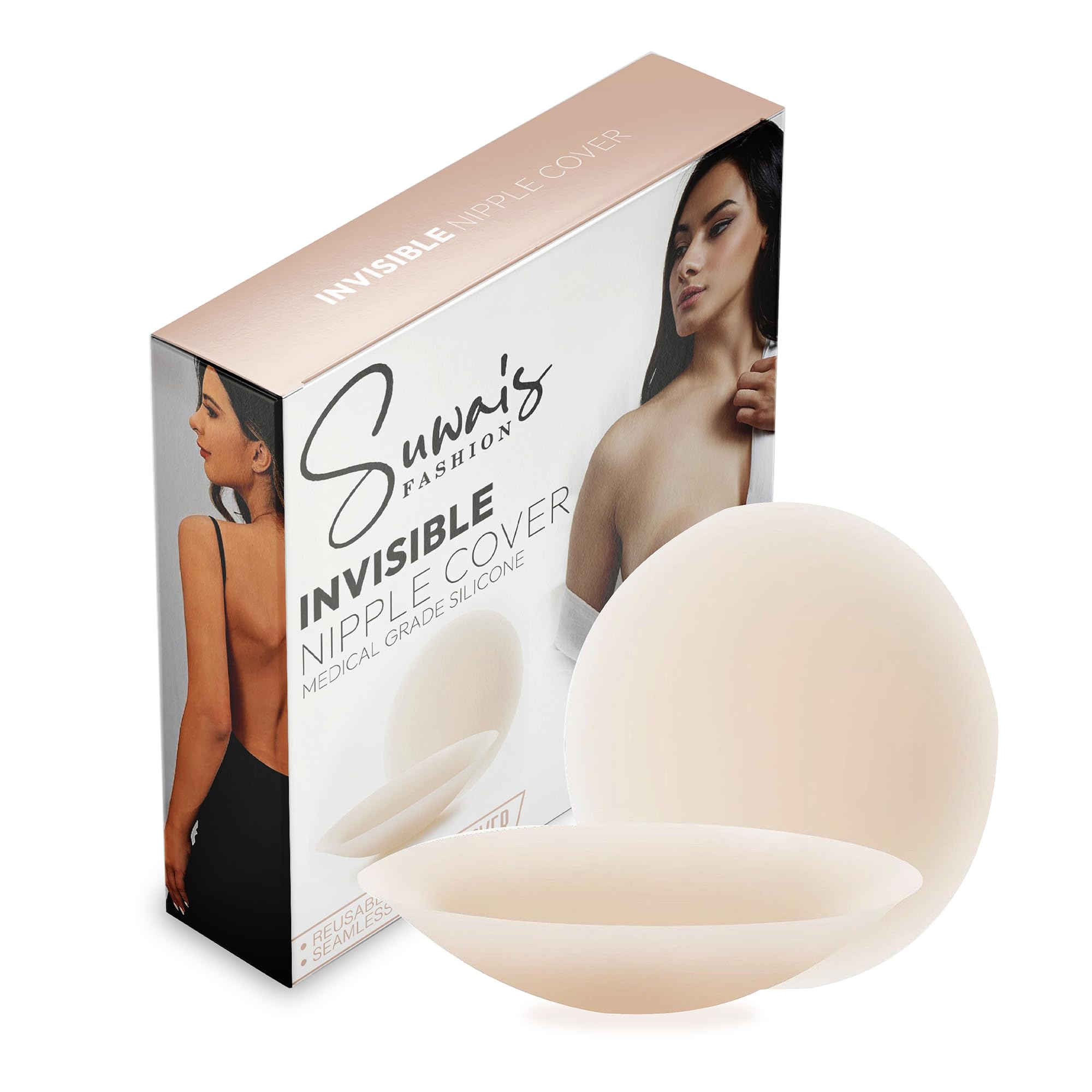 Reusable Water Proof Nipple Covers for women, Silicone Nipple Pasties Ultra Thin Adhesive Nipple Cover Petals