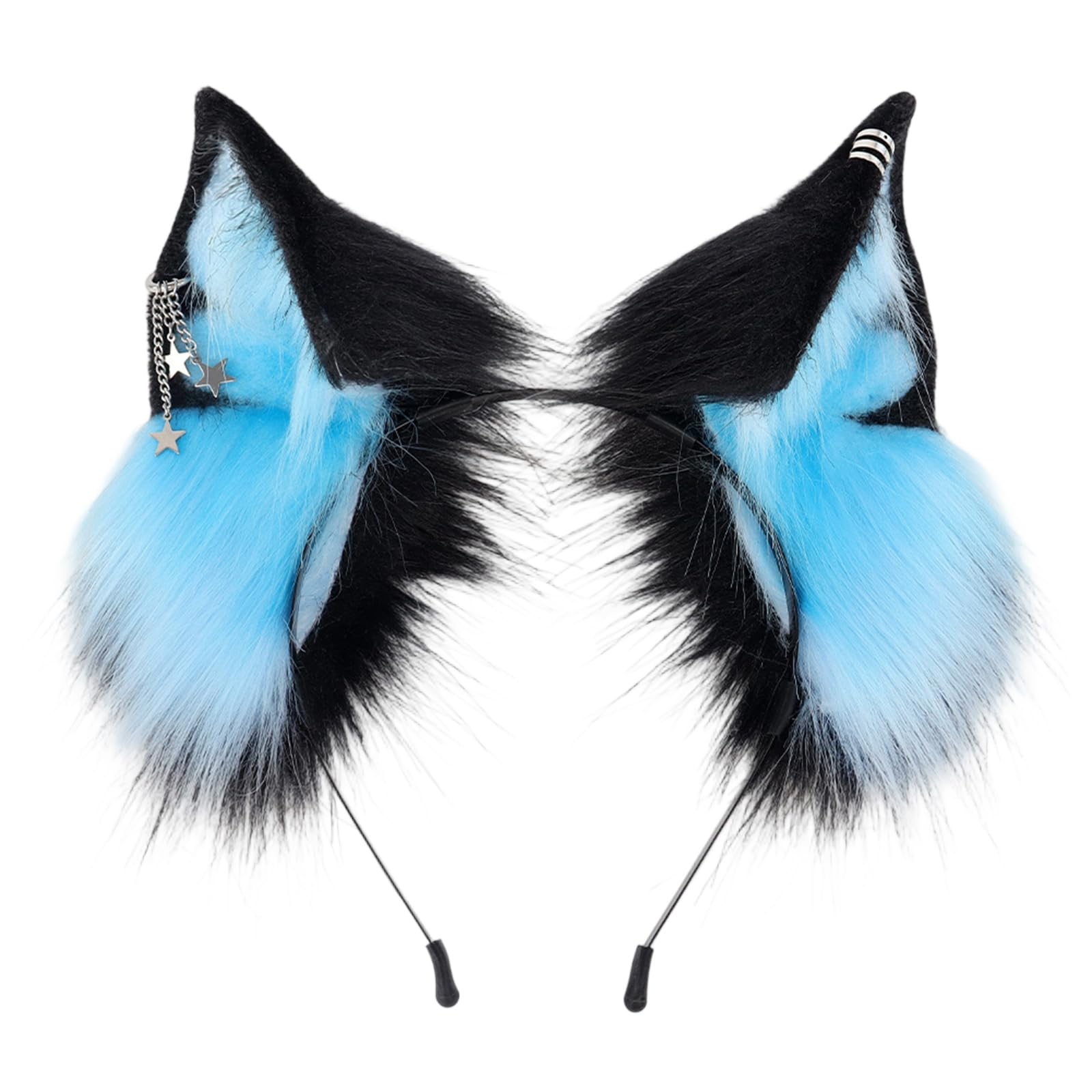 YIBOZI Handmade Ear Hairband,Handmade Faux Furry Animal Ear Hairband Plush Cosplays Hair Accessory For Women Girls Party