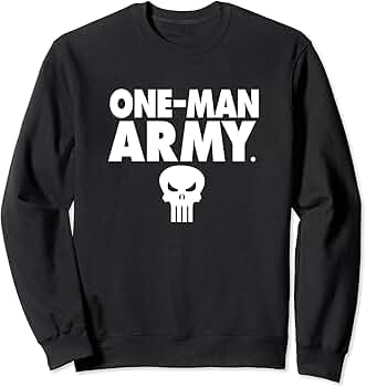 Men's Marvel Punisher Skull Symbol Hoodie